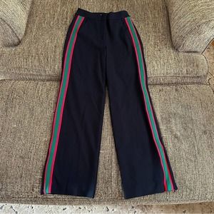 Boden Wells Wide-Leg Trouser Pants Navy- 2